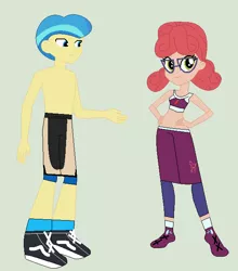 Size: 562x640 | Tagged: safe, artist:matthewjabeznazarioa, derpibooru import, alizarin bubblegum, ivory, ivory rook, equestria girls, crossover, exeron fighters, exeron outfit, image, martial arts kids, martial arts kids outfit, png