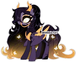Size: 3299x2698 | Tagged: safe, artist:mirrastat, derpibooru import, oc, unofficial characters only, pony, base used, bridle, colored wings, ethereal mane, eyelashes, female, horns, image, makeup, mare, png, simple background, smiling, solo, starry mane, tack, transparent background, two toned wings, wings