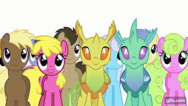 Size: 640x360 | Tagged: safe, derpibooru import, screencap, berry punch, berryshine, discord, doctor whooves, time turner, changeling, draconequus, earth pony, pegasus, pony, celestial advice, season 7, animated, cute, discute, eyes closed, female, gif, gifs.com, image, male, mare, open mouth, open smile, smiling, stallion, twilight's castle