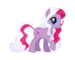 Size: 1200x968 | Tagged: safe, artist:vernorexia, derpibooru import, earth pony, pony, blue eyes, freckles, g3, g3 to g4, g4, generation leap, glitter, i can't believe it's not hasbro studios, image, long mane, long tail, png, pretty parasol, purple coat, red mane, show accurate, simple background, solo, tail, transparent background, white mane