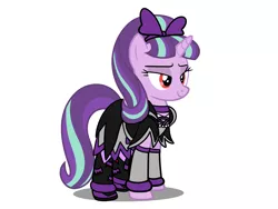 Size: 4096x3072 | Tagged: safe, artist:omegaridersangou, derpibooru import, starlight glimmer, clothes, clothes swap, cosplay, costume, doki doki precure, glitter force, glitter force doki doki, image, png, precure, pretty cure, regina, simple background, solo, white background, wrong eye color
