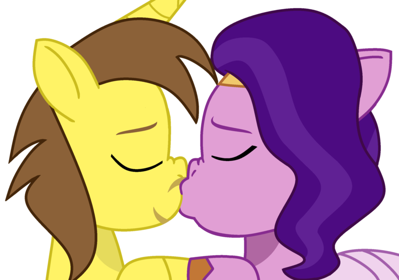 Size: 1920x1349 | Tagged: safe, artist:grapefruit-face, derpibooru import, pipp petals, oc, oc:grapefruit face, my little pony: tell your tale, canon x oc, duo, eyes closed, female, g5, grapepipp, image, kissing, male, png, shipping, show accurate, simple background, straight, touching hooves, transparent background