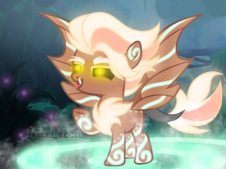 Size: 720x540 | Tagged: safe, artist:pikri bocil, derpibooru import, oc, oc:rain storm, original species, pony, bat wings, colt, evil, evil laugh, fangs, foal, image, jpeg, laughing, male, open mouth, solo, watermark, wings