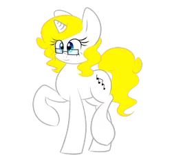 Size: 886x798 | Tagged: safe, artist:songheartva, derpibooru import, oc, oc:songheart, unofficial characters only, pony, unicorn, female, glasses, image, mare, png, raised hoof, simple background, solo, transparent background