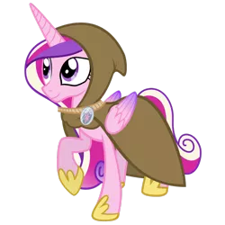 Size: 2449x2449 | Tagged: safe, artist:ashidaru, derpibooru import, princess cadance, alicorn, pony, cloak, clothes, female, high res, image, mare, png, raised hoof, simple background, solo, transparent background, vector