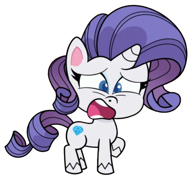 Size: 1171x1083 | Tagged: safe, derpibooru import, edit, edited screencap, screencap, rarity, pony, unicorn, my little pony: pony life, princess probz, spoiler:pony life s01e01, background removed, female, image, mare, not a vector, open mouth, png, shocked, shocked expression, simple background, solo, transparent background