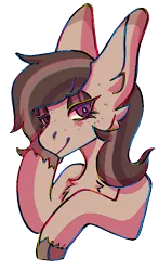 Size: 392x668 | Tagged: safe, artist:raya, derpibooru import, oc, oc:rocky karst, unofficial characters only, earth pony, kirin, bust, cloven hooves, female, half-breed, image, png, simple background, solo, transparent background
