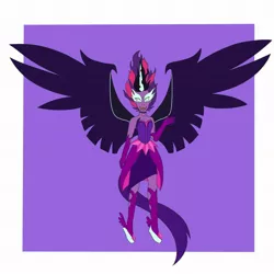 Size: 2048x2048 | Tagged: safe, artist:melonboi13, derpibooru import, twilight sparkle, equestria girls, boots, choker, clothes, evening gloves, female, gloves, image, jpeg, long gloves, midnight sparkle, open mouth, shoes, skirt, solo