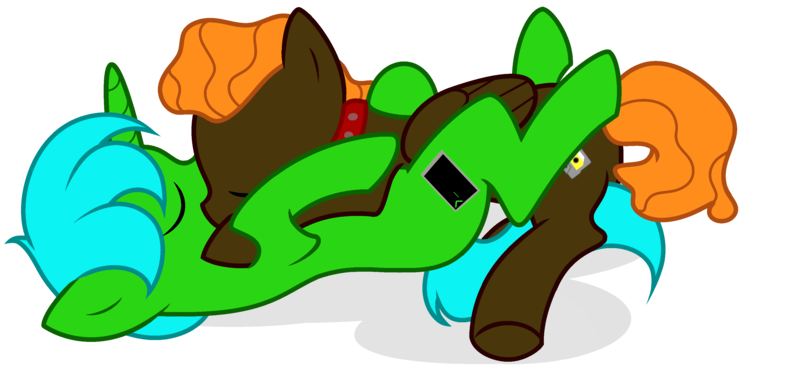 Size: 3426x1668 | Tagged: safe, artist:arshe12, derpibooru import, oc, oc:acting flight, oc:green byte, pegasus, pony, unicorn, collar, commission, image, male, png, simple background, sleeping, stallion, transparent background, ych result