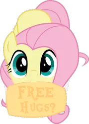Size: 423x590 | Tagged: safe, artist:decokelow, derpibooru import, fluttershy, pegasus, pony, cute, female, free hugs, image, looking at you, looking up, looking up at you, mare, nom, png, shyabetes, sitting