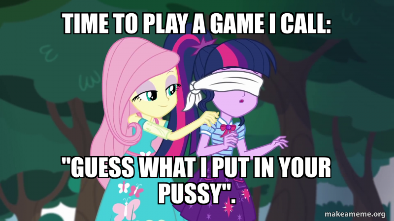 Size: 800x450 | Tagged: questionable, derpibooru import, edit, edited screencap, screencap, fluttershy, sci-twi, twilight sparkle, equestria girls, equestria girls series, stressed in show, blindfold, caption, image, image macro, png, text