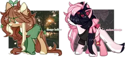 Size: 3314x1510 | Tagged: safe, artist:cafne, derpibooru import, oc, unofficial characters only, earth pony, pony, base used, bow, duo, ear fluff, earth pony oc, eyelashes, female, hair bow, image, mare, png, simple background, transparent background