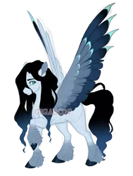 Size: 3400x4500 | Tagged: safe, artist:gigason, derpibooru import, oc, oc:crystal clear, pegasus, pony, female, image, magical gay spawn, mare, obtrusive watermark, offspring, parent:king sombra, parent:soarin', png, simple background, solo, transparent background, watermark