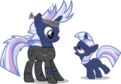 Size: 800x553 | Tagged: safe, artist:foxyfell1337, derpibooru import, twilight sparkle, oc, oc:silverlay, pony, it's about time, base used, female, filly, foal, future twilight, image, png, self paradox, self ponidox, simple background, transparent background