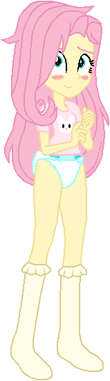 Size: 159x547 | Tagged: suggestive, artist:wolf, derpibooru import, fluttershy, rabbit, equestria girls, abdl, animal, blushing, clothes, diaper, diaper fetish, fetish, frilly socks, image, messy hair, non-baby in diaper, png, shirt, socks, trace