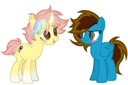 Size: 2400x1600 | Tagged: safe, artist:ponkus, derpibooru import, oc, oc:memeancholy, oc:ponkus, bat pony, hybrid, pegasus, pony, unicorn, blushing, female, image, mare, png, solo