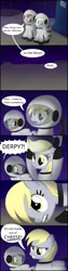 Size: 1500x6000 | Tagged: safe, artist:candy meow, derpibooru import, derpy hooves, doctor whooves, time turner, earth pony, pegasus, pony, comic, doctor who, female, image, male, mare, moon, png, space, spacesuit, stallion, tardis