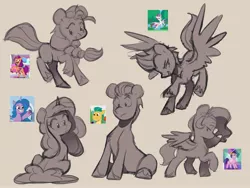 Size: 4096x3072 | Tagged: safe, artist:chub-wub, derpibooru import, hitch trailblazer, izzy moonbow, pipp, pipp petals, sunny starscout, zipp storm, earth pony, pegasus, pony, unicorn, my little pony: tell your tale, spoiler:g5, spoiler:my little pony: tell your tale, cute, female, g5, image, jpeg, male, mane five (g5), mare, pipp is short, screencap reference, size difference, sketch, stallion