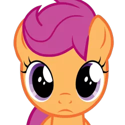 Size: 5000x5000 | Tagged: safe, artist:age3rcm, scootaloo, pegasus, pony, female, filly, filly stare, frown, image, looking at you, mare stare, png, simple background, solo, transparent background