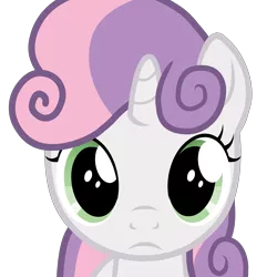 Size: 5000x5000 | Tagged: safe, artist:age3rcm, sweetie belle, pony, unicorn, female, filly, filly stare, frown, image, looking at you, mare stare, png, simple background, solo, transparent background