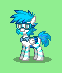 Size: 62x73 | Tagged: safe, artist:dematrix, derpibooru import, ponified, pegasus, pony, pony town, glasses, gradius, green background, image, konami, male, markings, picture for breezies, pixel art, png, simple background, stallion, vic viper