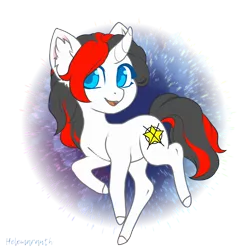 Size: 3700x3768 | Tagged: safe, artist:helemaranth, derpibooru import, oc, oc:starforce fireline, pony, unicorn, cute, ear fluff, female, image, mare, png, side view, simple background, smiling, solo, transparent background