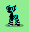 Size: 59x66 | Tagged: safe, artist:dematrix, derpibooru import, oc, oc:z3-phyr-768h, pegasus, pony, robot, robot pony, pony town, futuristic, green background, image, male, neon, picture for breezies, pixel art, png, simple background, stallion