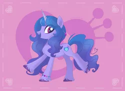 Size: 2833x2054 | Tagged: safe, artist:roze23, derpibooru import, izzy moonbow, pony, unicorn, abstract background, bracelet, chest fluff, cute, female, g5, happy, heart, heart eyes, high res, image, izzybetes, jewelry, mare, open mouth, open smile, png, simple background, smiling, solo, unshorn fetlocks, wallpaper, wingding eyes