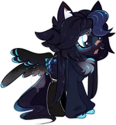 Size: 1051x1129 | Tagged: safe, artist:cafne, derpibooru import, oc, unofficial characters only, pegasus, pony, bandaid, base used, chest fluff, ear fluff, eyelashes, female, image, mare, pegasus oc, png, simple background, solo, transparent background, wings