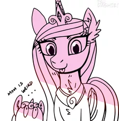 Size: 1463x1482 | Tagged: safe, artist:tsudashie, derpibooru import, princess cadance, princess flurry heart, alicorn, canterlot wedding 10th anniversary, image, jewelry, png, simple background, tongue out