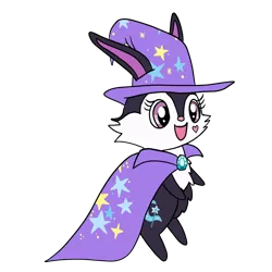 Size: 1600x1600 | Tagged: safe, artist:platinumdrop, derpibooru import, trixie, accessory swap, cape, clothes, hat, image, jewelpet, luea, png, request, simple background, solo, the great and powerful, transparent background, trixie's cape, trixie's hat