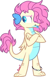 Size: 814x1266 | Tagged: safe, artist:kurosawakuro, derpibooru import, oc, dragonling, hybrid, image, interspecies offspring, magical lesbian spawn, offspring, parent:ocellus, parent:smolder, parents:smolcellus, png, simple background, solo, transparent background