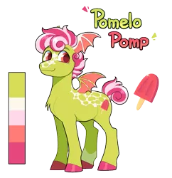 Size: 825x853 | Tagged: safe, artist:lastnight-light, derpibooru import, oc, oc:pomelo pomp, bat pony, pony, image, male, png, simple background, solo, teenager, transparent background