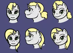 Size: 725x525 | Tagged: safe, artist:hiddenfaithy, derpibooru import, oc, oc:misty sparks, pony, unicorn, fallout equestria, fallout equestria: uncertain ties, hairstyle swap, image, old art is old, png, reference sheet, simple background