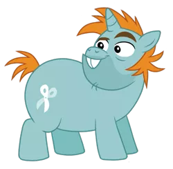 Size: 545x534 | Tagged: artist needed, safe, derpibooru import, edit, vector edit, snips, pony, unicorn, adult, bucktooth, fat, full body, hooves, horn, image, looking back, male, older, older snips, png, raised eyebrow, show accurate, simple background, solo, stallion, standing, transparent background, vector