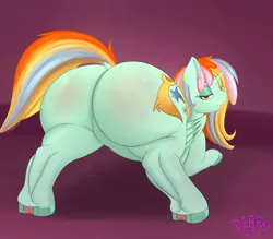 Size: 4000x3500 | Tagged: suggestive, artist:derpx1, author:bigonionbean, derpibooru import, cheerilee, ms. harshwhinny, spitfire, trixie, oc, oc:princess sincere scholar, alicorn, pony, alicorn oc, alicorn princess, butt, commission, commissioner:bigonionbean, cutie mark, dock, extra thicc, female, flank, frog (hoof), fusion, fusion:princess sincere scholar, high res, horn, image, large butt, looking at you, looking back, looking back at you, mare, plot, png, solo, solo female, tail, the ass was fat, thicc ass, underhoof, wings