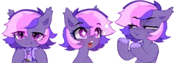 Size: 1280x464 | Tagged: safe, artist:astralblues, derpibooru import, oc, bat pony, pony, bust, female, image, juice, juice box, mare, png, portrait, simple background, solo, transparent background