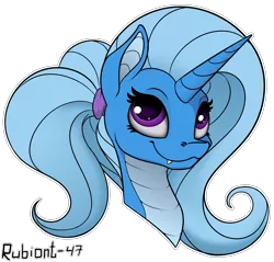 Size: 3112x2976 | Tagged: safe, artist:rubiont, derpibooru import, oc, oc:triksa, unofficial characters only, original species, pony, snake, snake pony, bust, cute, image, png, portrait, simple background, smiling, solo, transparent background