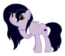Size: 2592x2208 | Tagged: safe, artist:motownwarrior01, derpibooru import, oc, unofficial characters only, dullahan, earth pony, pony, cutie mark, detachable head, disembodied head, ear piercing, eyeshadow, female, frown, goth, headless, image, makeup, mare, modular, piercing, png, simple background, transparent background