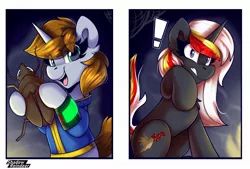 Size: 1850x1250 | Tagged: safe, artist:shadowreindeer, derpibooru import, oc, oc:littlepip, oc:velvet remedy, unicorn, fallout equestria, fallout, image, jpeg