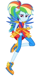 Size: 180x350 | Tagged: safe, artist:amadondawn, derpibooru import, rainbow dash, equestria girls, crystal guardian, female, grin, image, looking at you, png, smiling, smiling at you, solo