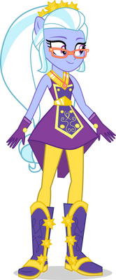 Size: 166x400 | Tagged: safe, artist:amadondawn, derpibooru import, sugarcoat, equestria girls, clothes swap, crystal guardian, female, glasses, image, png, shadow, simple background, smiling, solo, transparent background