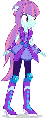 Size: 159x400 | Tagged: safe, artist:amadondawn, derpibooru import, sunny flare, equestria girls, clothes swap, crystal guardian, female, image, png, shadow, simple background, smiling, solo, transparent background