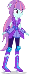 Size: 159x400 | Tagged: safe, artist:amadondawn, derpibooru import, sunny flare, equestria girls, clothes swap, crystal guardian, female, image, png, shadow, simple background, smiling, solo, transparent background