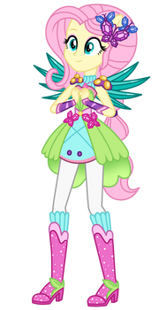 Size: 180x350 | Tagged: safe, artist:amadondawn, derpibooru import, fluttershy, equestria girls, crystal guardian, female, image, png, simple background, smiling, solo, transparent background