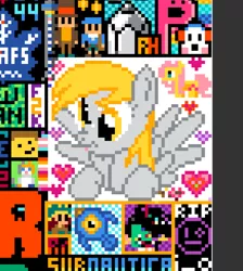 Size: 882x983 | Tagged: safe, derpibooru import, derpy hooves, pegasus, pony, :p, april fools, image, pixel art, png, r/place, reddit, solo, tongue out