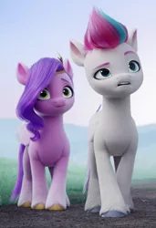 Size: 500x730 | Tagged: safe, derpibooru import, screencap, pipp petals, zipp storm, pegasus, pony, my little pony: a new generation, cropped, duo, duo female, female, g5, image, mare, png, siblings, sisters