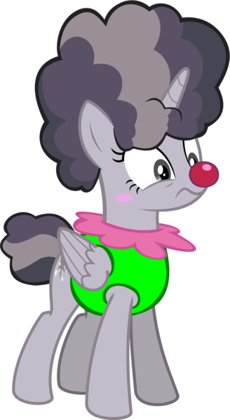 Size: 1983x3631 | Tagged: safe, artist:megarainbowdash2000, artist:wardex101, derpibooru import, edit, twilight sparkle, twilight sparkle (alicorn), alicorn, pony, the cutie re-mark, the ticket master, afro, alternate timeline, chaotic timeline, clown, clown nose, discorded, discorded twilight, female, folded wings, frown, full body, high res, hooves, horn, image, mare, png, simple background, solo, standing, transparent background, twilight tragedy, vector, wings