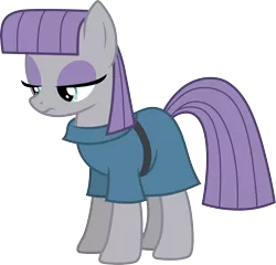 Size: 3126x3000 | Tagged: safe, artist:cloudyglow, derpibooru import, maud pie, earth pony, pony, hearthbreakers, .ai available, female, frown, full body, high res, image, lidded eyes, mare, png, simple background, solo, standing, tail, transparent background, vector