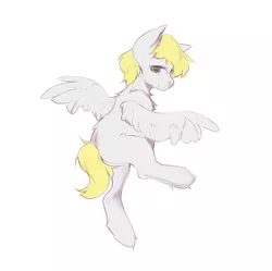 Size: 2387x2380 | Tagged: safe, artist:køi, derpibooru import, oc, oc:ludwig von leeb, pegasus, pony, blonde hair, flying, glasses, green eyes, image, looking at you, male, pegasus oc, png, simple background, solo, spread wings, stallion, white background, wings